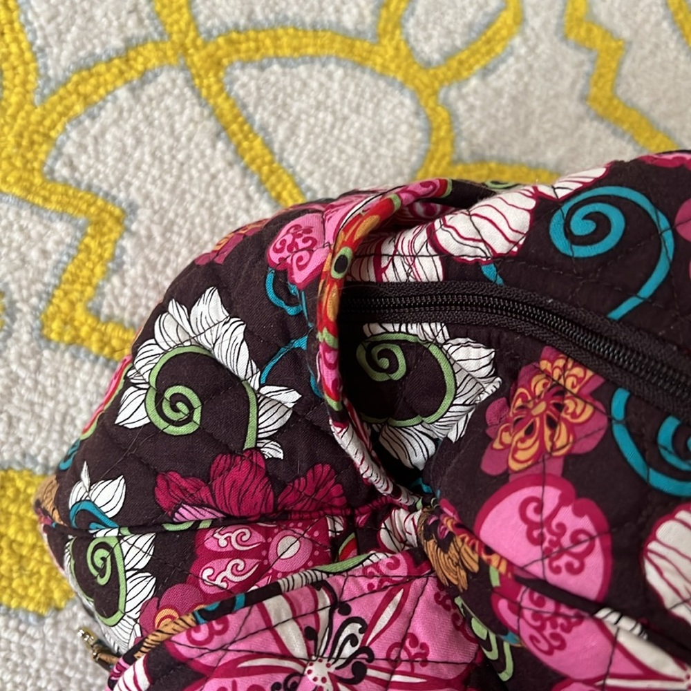 NWOT RETIRED Vera Bradley Mod Floral Pink Diaper Bag and Changing Pad - Picture 4 of 13